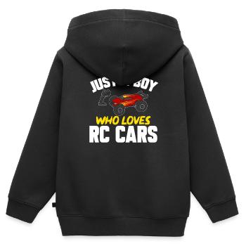 RC Car Remote Control Car - Kids Premium Organic Zip-up Hoodie - black - Back - AI Model Kid Male (0cm)