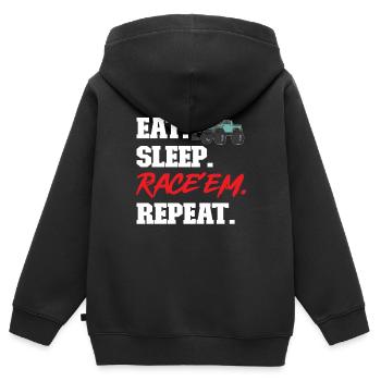 RC Car Remote Control Car - Kids Premium Organic Zip-up Hoodie - black - Back - AI Model Kid Male (0cm)