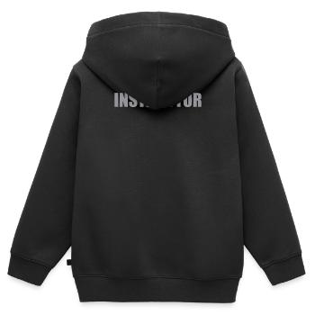 SchöneS Skilehrer Design - Kinder Premium Organic Zip Hoodie - Schwarz - Hinten - AI Model Kid Male (0cm)