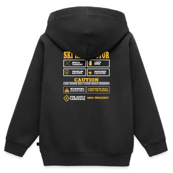Ski Instructor Outfit Ski Course Skier - Kids Premium Organic Zip-up Hoodie - black - Back - AI Model Kid Male (0cm)