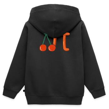 Kirsche Happy Pi Day Math Science Stem Teacher - Kinder Premium Organic Zip Hoodie - Schwarz - Hinten - AI Model Kid Male (0cm)