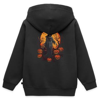 Zombie Apocalypse Gruselige Halloween Zombies - Kinder Premium Organic Zip Hoodie - Schwarz - Hinten - AI Model Kid Male (0cm)
