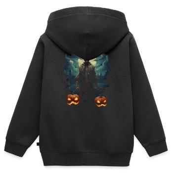 Zombie Apocalypse Gruselige Halloween Zombies - Kinder Premium Organic Zip Hoodie - Schwarz - Hinten - AI Model Kid Male (0cm)