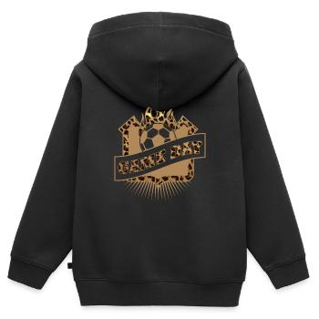 Leopard Game Day American Football Volleyball - Kinder Premium Organic Zip Hoodie - Schwarz - Hinten - AI Model Kid Male (0cm)