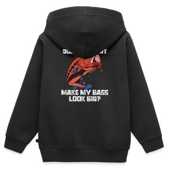 Leben Freiheit Und Die Verfolgung Von Fisch - Kinder Premium Organic Zip Hoodie - Schwarz - Hinten - AI Model Kid Male (0cm)
