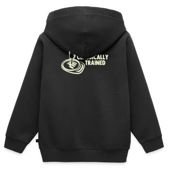 Transmission manuelle Changement de vitesse Transmission manuelle - Sweat Premium à capuche zippé enfant bio - noir - Dos - AI Model Kid Male (0cm)