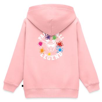 Paintball Legend Paintballer Face Mask Paint - Kids Premium Organic Zip-up Hoodie - rose - Back - AI Model Kid Female (0cm)