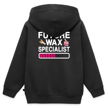 Future Waxing Specialist Beauty School - Kids Premium Organic Zip-up Hoodie - black - Back - AI Model Kid Male (0cm)