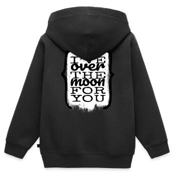 christmas geek astrology happy space ship - Kids Premium Organic Zip-up Hoodie - black - Back - AI Model Kid Male (0cm)