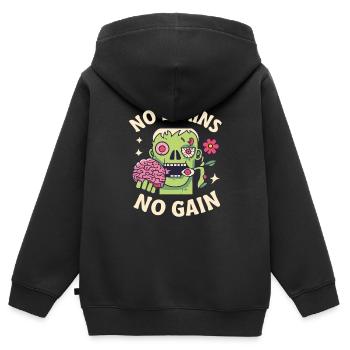 Zombies Zombie Halloween Zombie Costume - Sweat Premium à capuche zippé enfant bio - noir - Dos - AI Model Kid Male (0cm)