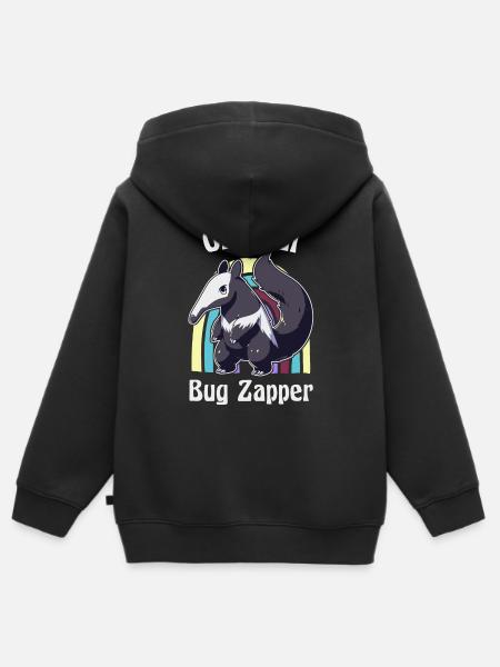 Ameisenbär Anteater Tamandua Ameisenfresser - Premium børne zip-hættetrøje økologisk - sort