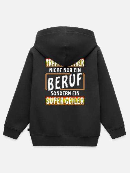 Beruf Traktorfahrer - Kinder Premium Organic Zip Hoodie - Schwarz