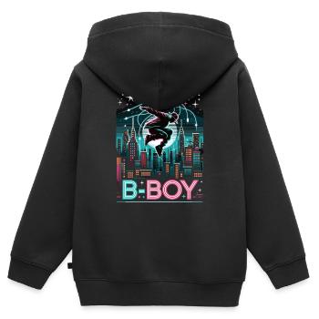 Breakdance Breakdancer Breakdance Kids - Kids Premium Organic Zip-up Hoodie - black - Back - AI Model Kid Male (0cm)