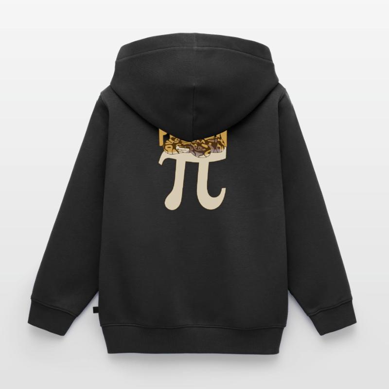 Pi-Thon Drôle Pi Jour Python Serpent Math Sweat Premium à capuche zippé enfant bio