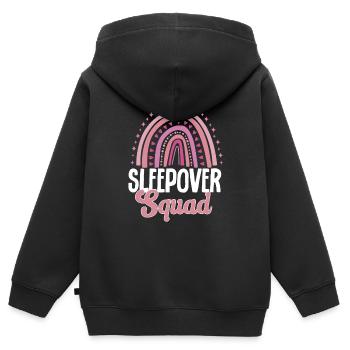 Soirée pyjama pyjama soirée pyjama - Sweat Premium à capuche zippé enfant bio - noir - Dos - AI Model Kid Male (0cm)
