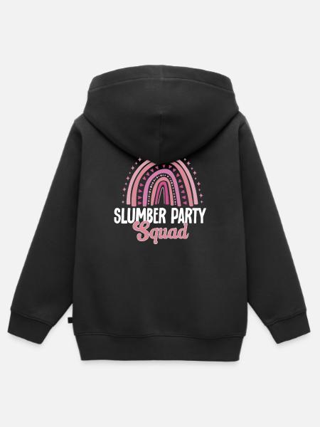 Übernachtungsparty Pyjama Pyjamaparty - Kinder Premium Organic Zip Hoodie - Schwarz