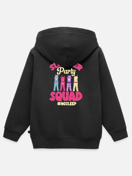 Übernachtungsparty Pyjama Pyjamaparty - Kinder Premium Organic Zip Hoodie - Schwarz
