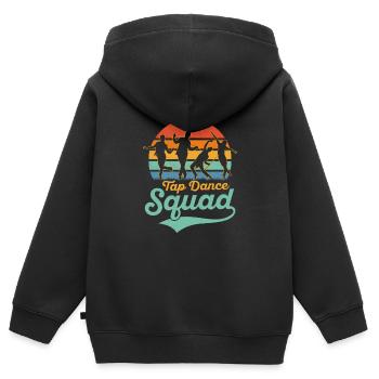 Tap Dance Squad Tap Dancing Tap Dancer - Kinder Premium Organic Zip Hoodie - Schwarz - Hinten - AI Model Kid Male (0cm)