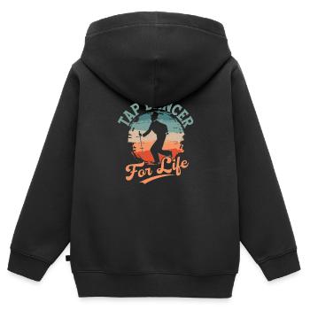 Tap Dancer For Life Tap Dancing Tap Dance - Kinder Premium Organic Zip Hoodie - Schwarz - Hinten - AI Model Kid Male (0cm)