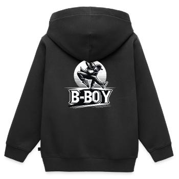 Breakdance Breakdancer Breakdance Kids - Kids Premium Organic Zip-up Hoodie - black - Back - AI Model Kid Male (0cm)