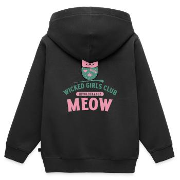 Frauenspruch - Girls Club - Lustiger Spruch - Kinder Premium Organic Zip Hoodie - Schwarz - Hinten - AI Model Kid Male (0cm)