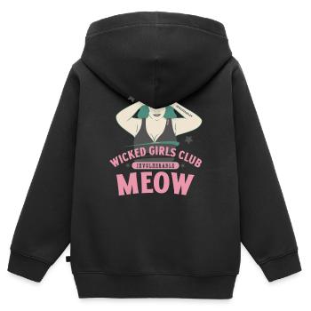 Frauentag - Girls Club - Kinder Premium Organic Zip Hoodie - Schwarz - Hinten - AI Model Kid Male (0cm)
