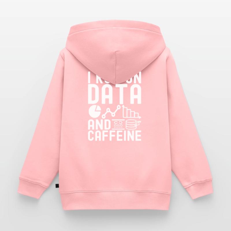 Data Science Data Analyst Kids Premium Organic Zip-up Hoodie