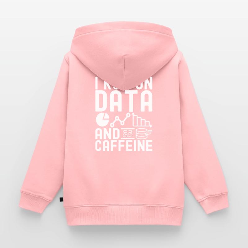 Data Science Data Analyst Kids Premium Organic Zip-up Hoodie
