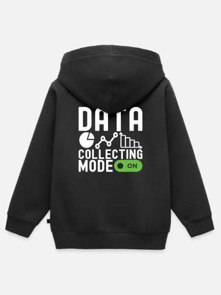 Data Science Datenanalyst - Kinder Premium Organic Zip Hoodie - Schwarz