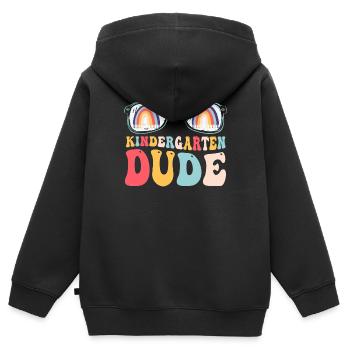 Maternelle Mec Drôle Pré École Maternelle Bff Meilleur Ami - Sweat Premium à capuche zippé enfant bio - noir - Dos - AI Model Kid Male (0cm)