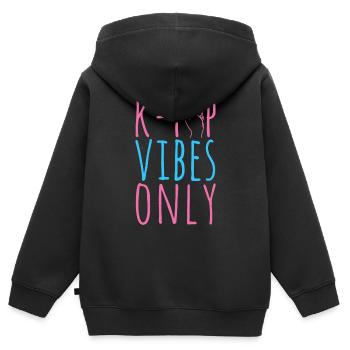 K-Pop-Fan Geschenk Koreanische Popmusik - Kinder Premium Organic Zip Hoodie - Schwarz - Hinten - AI Model Kid Male (0cm)
