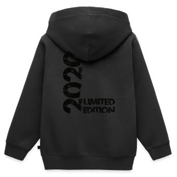 Limited Edition 2020 - Kinder Premium Organic Zip Hoodie - Schwarz - Hinten - AI Model Kid Male (0cm)