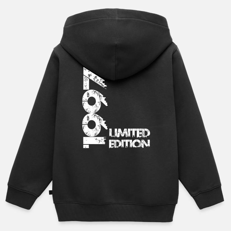 Édition limitée 1997 - Sweat Premium à capuche zippé enfant bio - noir