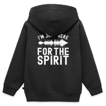 Paranormal Investigator Ghost Hunting - Kids Premium Organic Zip-up Hoodie - black - Back - AI Model Kid Male (0cm)