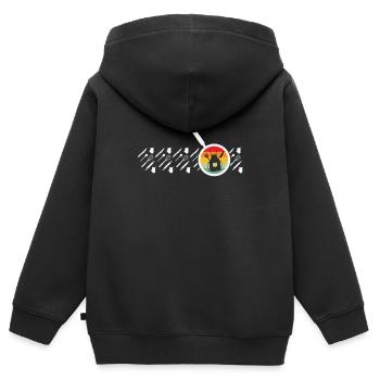 Chefkoch Kulinarische Kunst Kochen Backen - Kinder Premium Organic Zip Hoodie - Schwarz - Hinten - AI Model Kid Male (0cm)