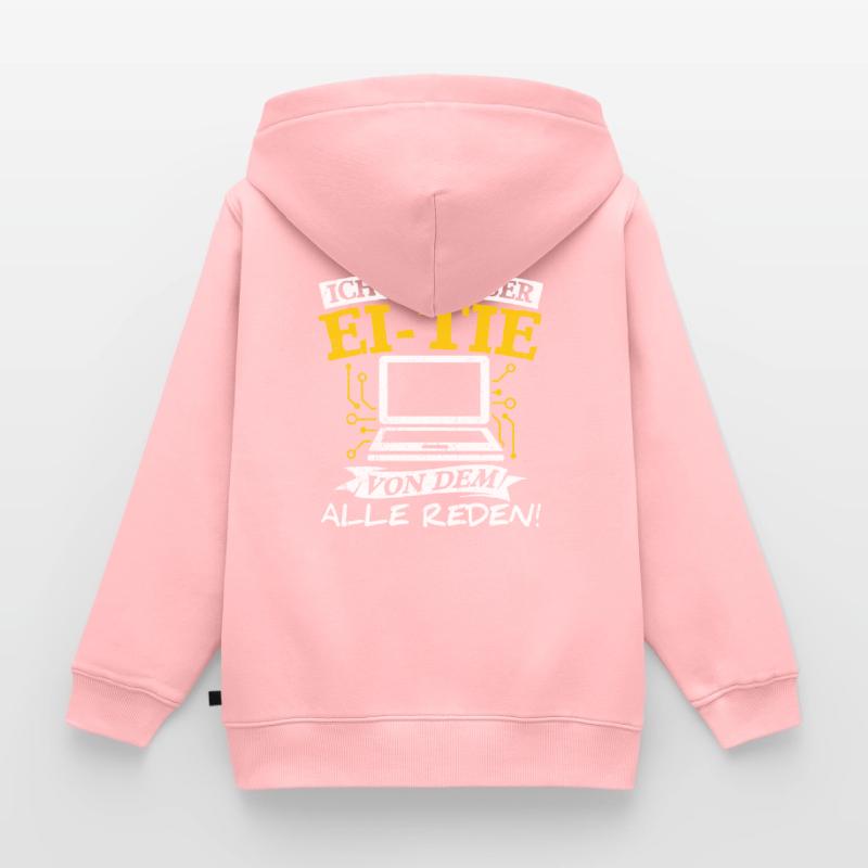 IT Computer PC Beruf Abreit Computer Fan Spruch IT Kinder Premium Organic Zip Hoodie