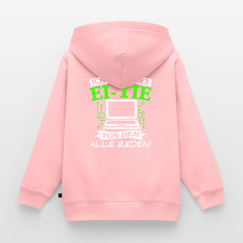 IT Computer PC Beruf Abreit Computer Fan Spruch IT Kinder Premium Organic Zip Hoodie