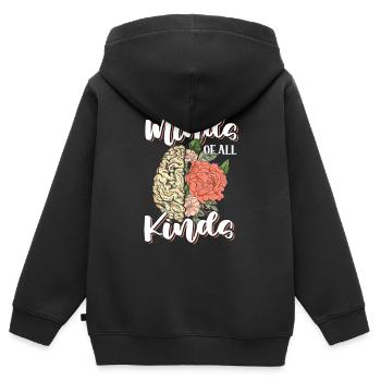 J’enseigne aux esprits toutes sortes d’enseignants rapides - Sweat Premium à capuche zippé enfant bio - noir - Dos - AI Model Kid Male (0cm)