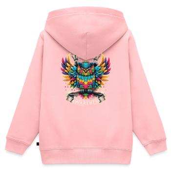 Autism Awareness puzzles piece - Kinder Premium Organic Zip Hoodie - Rosa - Hinten - AI Model Kid Female (0cm)