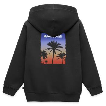 Duval County Florida Sonnenuntergang Urlaubssouvenir - Kinder Premium Organic Zip Hoodie - Schwarz - Hinten - AI Model Kid Male (0cm)