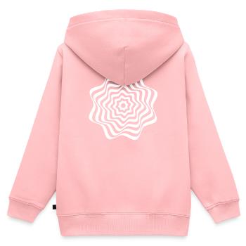 Optical Illusion - Fascinating Visuals - Kids Premium Organic Zip-up Hoodie - rose - Back - AI Model Kid Female (0cm)