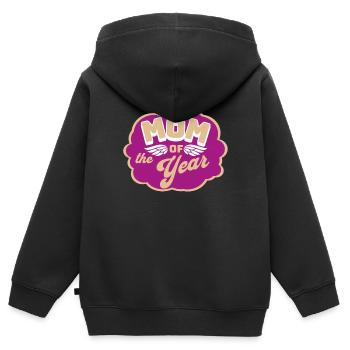 Mom of the Year best Mom in the world gift idea - Kinder Premium Organic Zip Hoodie - Schwarz - Hinten - AI Model Kid Male (0cm)