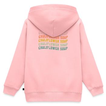 Cauliflower soup - Kids Premium Organic Zip-up Hoodie - rose - Back - AI Model Kid Female (0cm)