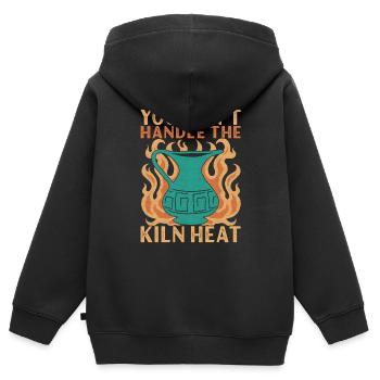 Töpfern Töpfer - Kinder Premium Organic Zip Hoodie - Schwarz - Hinten - AI Model Kid Male (0cm)
