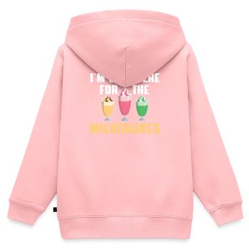 Milkshakes T-Shirt - Kids Premium Organic Zip-up Hoodie - rose - Back - AI Model Kid Female (0cm)
