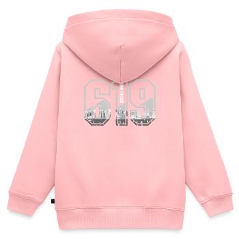 San Diego Kalifornien Vintage Souvenir - Kinder Premium Organic Zip Hoodie - Rosa - Hinten - AI Model Kid Female (0cm)