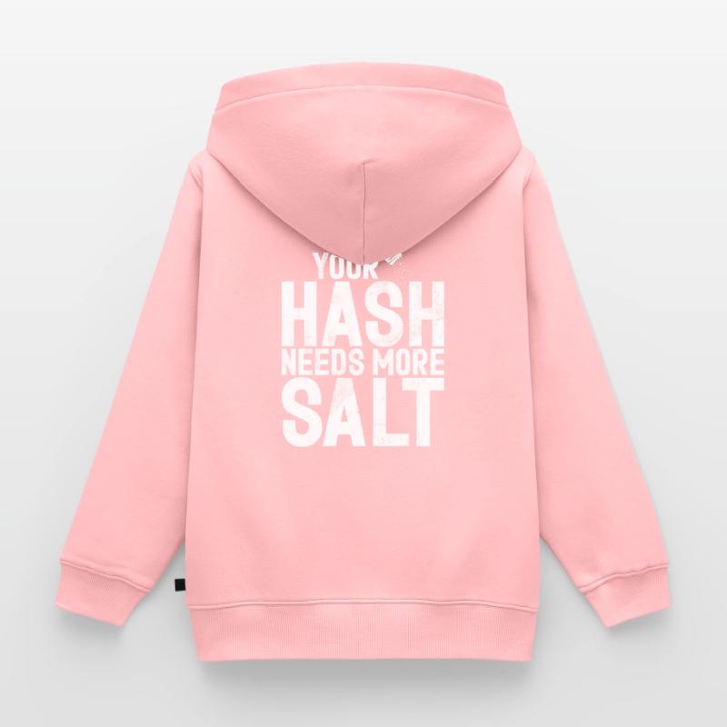 Cyber security hacker hacking Kids Premium Organic Zip-up Hoodie