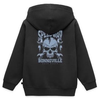 Bonneville Salt Flats Voiture de course rétro vintage - Sweat Premium à capuche zippé enfant bio - noir - Dos - AI Model Kid Male (0cm)