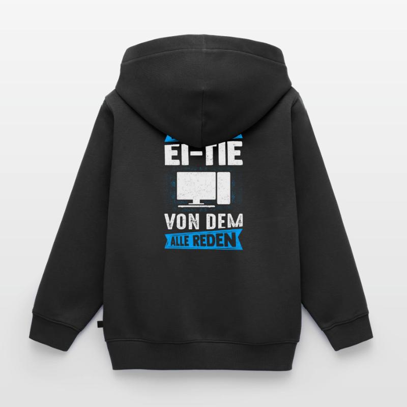 IT Computer PC Beruf Abreit Computer Fan Spruch IT Kinder Premium Organic Zip Hoodie