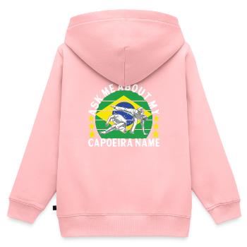Capoeira Capoeirista - Kids Premium Organic Zip-up Hoodie - rose - Back - AI Model Kid Female (0cm)
